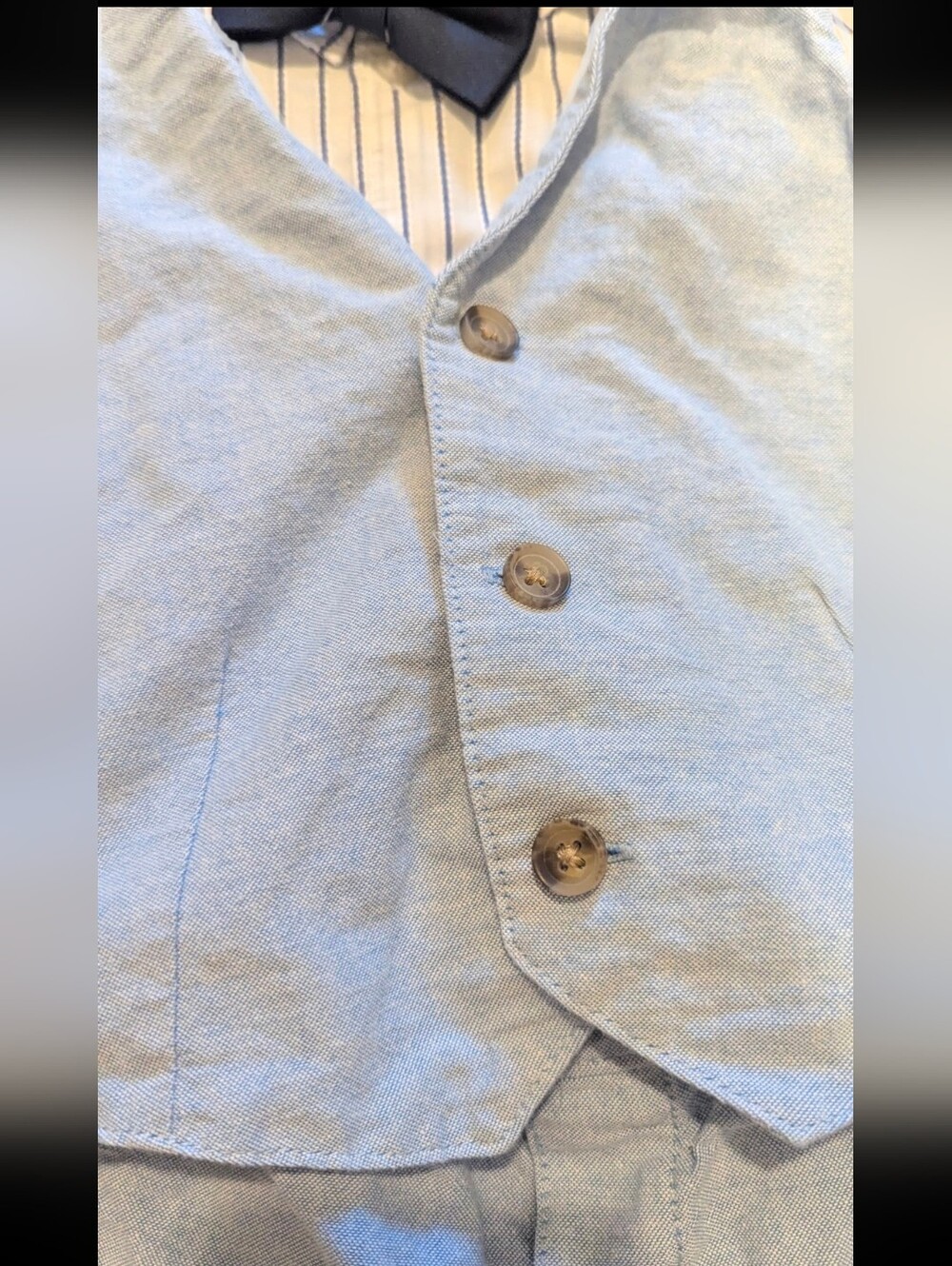 baby summer linen suit outfit - Picture 2 of 3